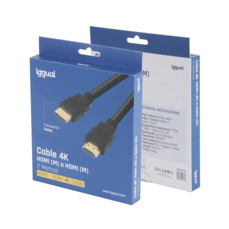 iggual Cable HDMI - HDMI 2.0 4K@60Hz 2 metros