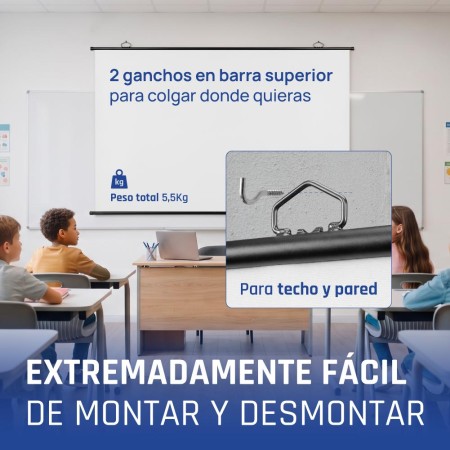 iggual Pantalla enrollable manual 100″16:9 PEM100p
