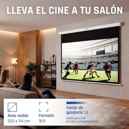 iggual Pantalla manual 16:9 92″ 203x114 cm