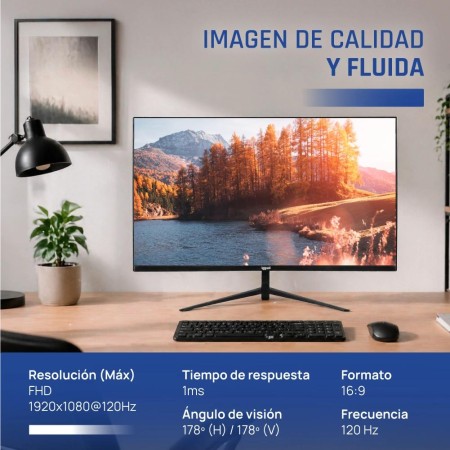 iggual Monitor 27″ IPS 1ms FHD 120Hz VGA HDMI Slim
