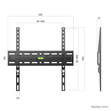 iggual SPTV11-L Soporte TV pared Fijo 21″-75″ 45kg