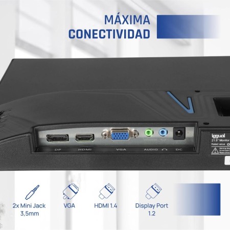 iggual Monitor 21,5″ IPS 1ms FHD 120Hz VGA HDMI DP