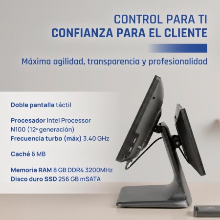 iggual TPV dual 15,6″ 11,6″ 16:9 N100 8+256GB W11