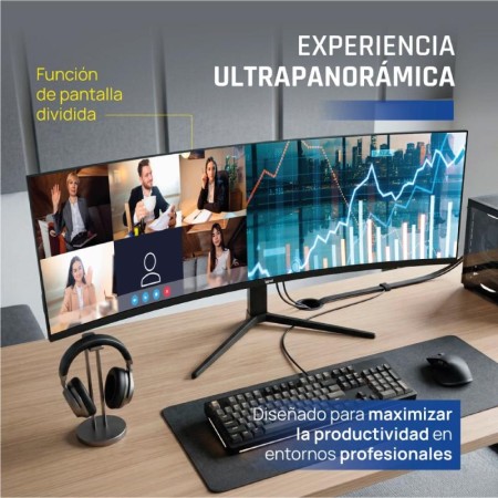 iggual Monitor 49″ 5K DQHD 1ms 240Hz MM AA Curvo