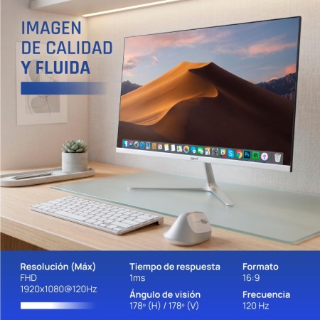 iggual Monitor 24″ IPS 1ms FHD 120Hz MM blanco
