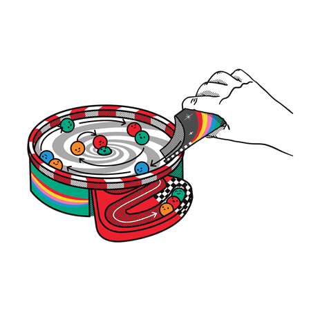 Juego de mesa whirly derby