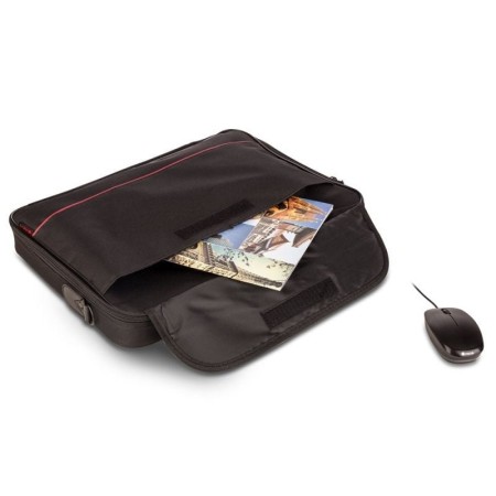 Maletín Monray Passenger Plus para Portátiles hasta 18″/ Cinta para Trolley/ Negro