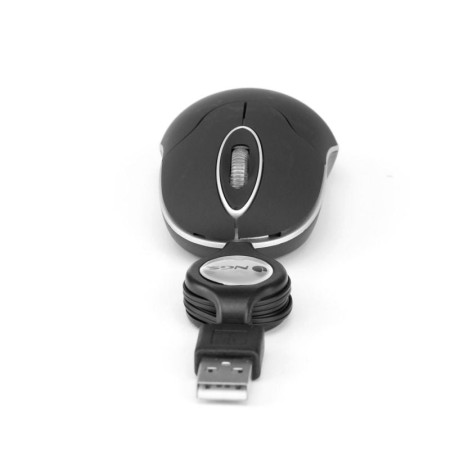 NGS Ratón Retráctil SINBLACK 1000dpi Negro