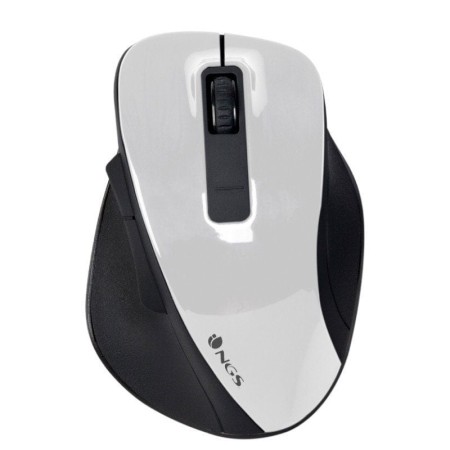 Ratón Inalámbrico NGS Bow/ Hasta 1600 DPI/ Blanco
