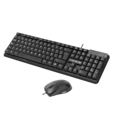 Teclado  raton tacens anima negro