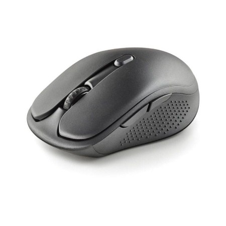NGS Raton Inalambrico Recargable Silencioso Negro