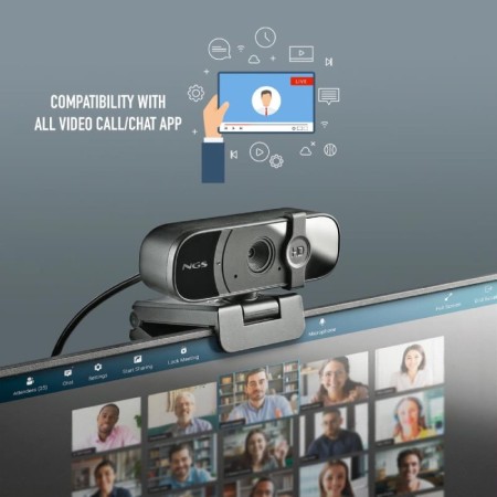 Webcam NGS XpressCam 1080/ 1920 x 1080 Full HD