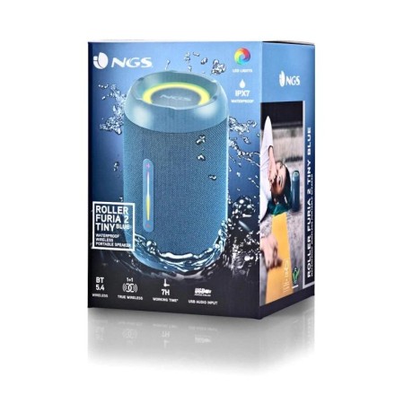 Altavoz con Bluetooth NGS Roller Furia 2 Tiny/ 20W/ 2.0/ Azul
