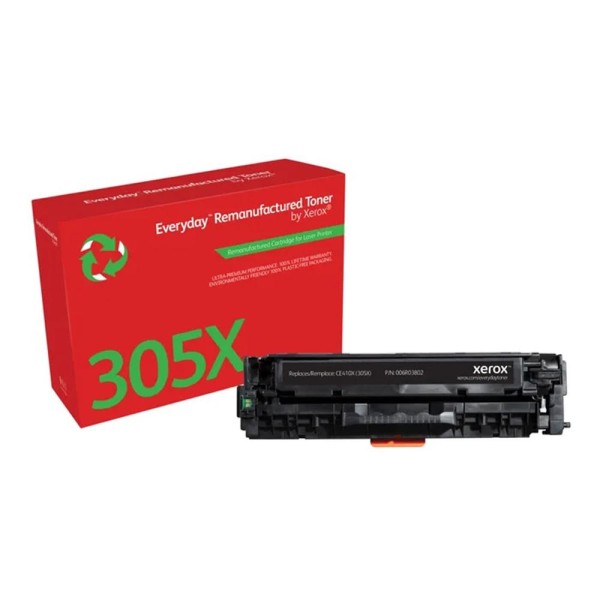 Toner xerox everyday compatible con hp 305x (ce410x) negro