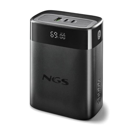Powerbank 30000mAh NGS TWIX30/ 140W/ Compatible con Portátiles/ Negra