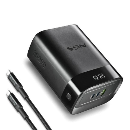Powerbank 30000mAh NGS TWIX30/ 140W/ Compatible con Portátiles/ Negra