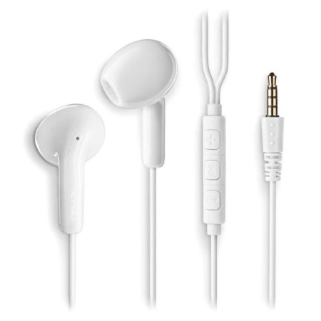 Auriculares Intrauditivos NGS Cross Flip/ con Micrófono/ Jack 3.5/ Blancos