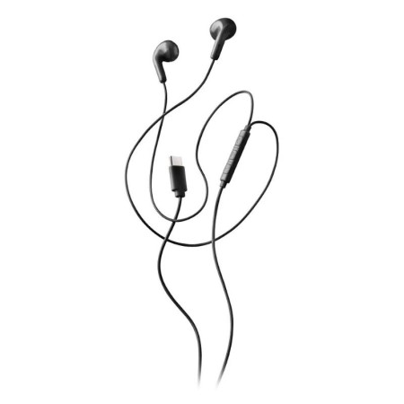Auriculares Intrauditivos NGS Cross Glide/ con Micrófono/ USB Tipo-C/ Negros