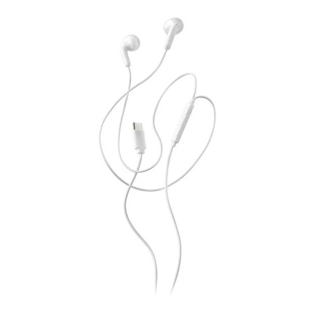 Auriculares Intrauditivos NGS Cross Glide/ con Micrófono/ USB Tipo-C/ Blancos