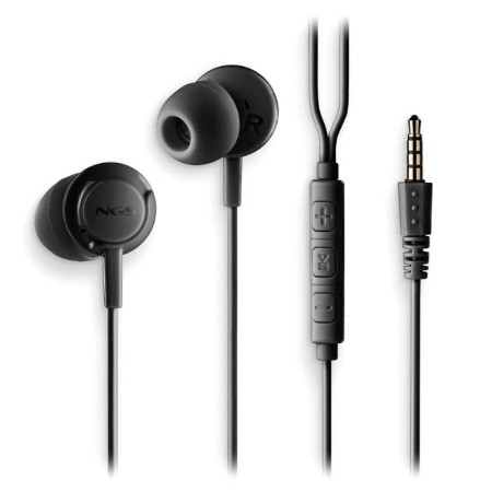 Auriculares Intrauditivos NGS Cross Drift/ con Micrófono/ Jack 3.5/ Negros