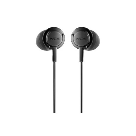 Auriculares Intrauditivos NGS Cross Drift/ con Micrófono/ Jack 3.5/ Negros