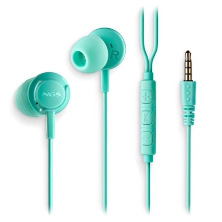 Auriculares Intrauditivos NGS Cross Drift/ con Micrófono/ Jack 3.5/ Verdes