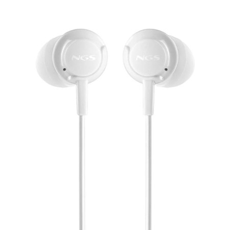 Auriculares Intrauditivos NGS Cross Step/ con Micrófono/ USB Tipo-C/ Blancos