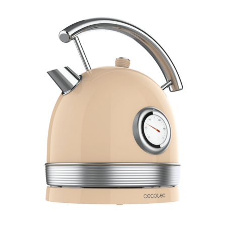 Hervidora de agua cecotec thermosense 420 vintage light beige 2200w 1.8l