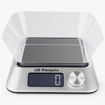 Báscula de Cocina Electrónica Orbegozo PC 1030 A/ hasta 5kg/ Plata