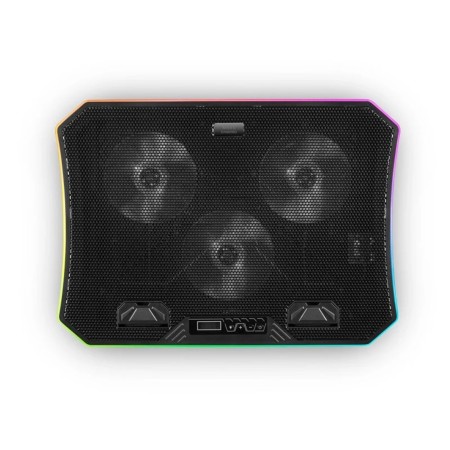 Soporte Refrigerante Mars Gaming MNBC6 para Portátiles hasta 19″/ Iluminación LED