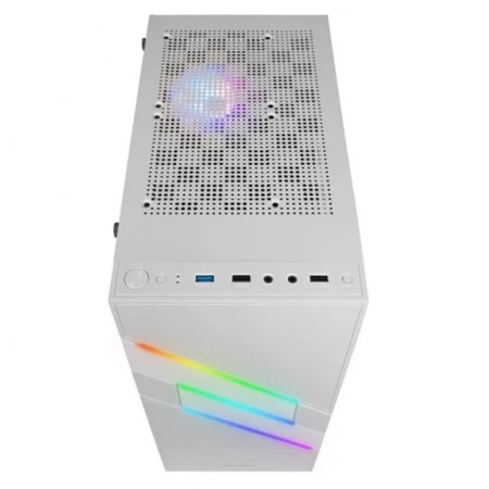Caja ordenador mars gaming mc - u3 blanco atx 1 x usb 3.0 2 x usb 2.0 1 x 120mm argb