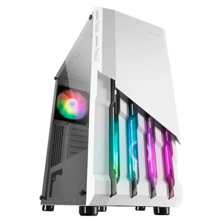 Caja ordenador mars gaming mc - x2 blanco atx 1 x usb 3.0 2 x usb 2.0 1 x 120mm 1 x 120mm frgb