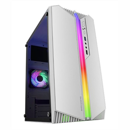 Caja ordenador mars gaming mc - s1 blanco micro atx 1 x usb 3.0 1 x usb 2.0 1 x 80mm frgb