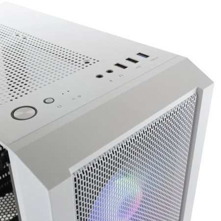 Caja ordenador mars gaming mcc blanco atx 1 x usb 3.0 2 x usb 2.0 3 x 120mm rgb