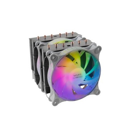 Ventilador disipador cpu mars gaming mcpu - xt 120mm argb blanco