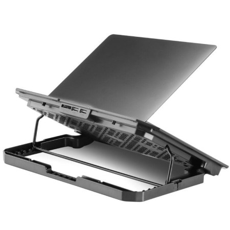 Soporte Refrigerante Mars Gaming MNBC23 para Portátiles hasta 16″/ Iluminación LED