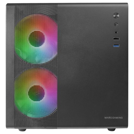 Caja ordenador mars gaming mc400 m - atx frgb cristal templado negro