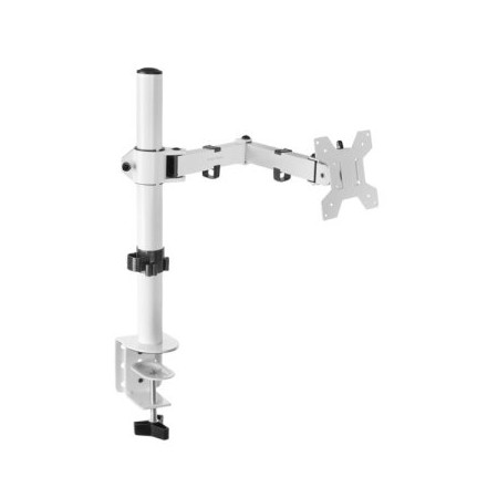 Soporte mesa mars gaming vesa hasta 32 pulgadas 100x100mm max 8kg blanco