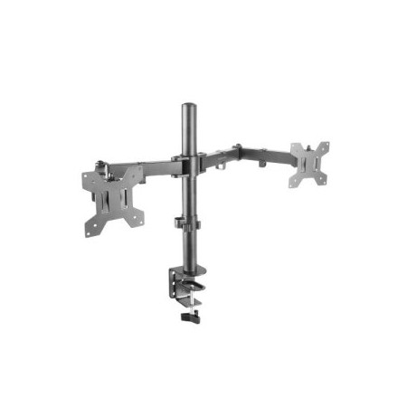 Soporte mesa mars gaming vesa hasta 32 pulgadas 100x100mm 2 brazos max 8kg - brazo