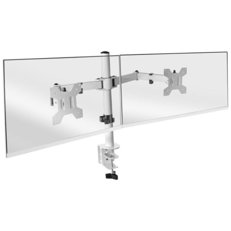 Soporte de Mesa para 2 Monitores Mars Gaming MARM2/ Giratorio/ Inclinable/ hasta 8kg