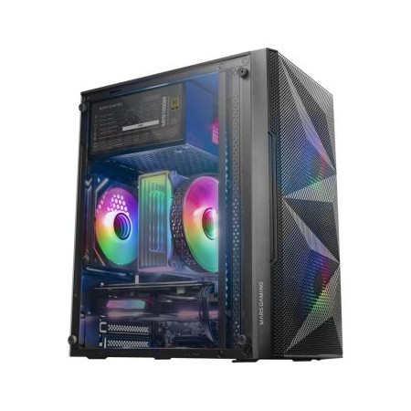 Caja ordenador mars gaming mc - me matx frgb cristal templado negro