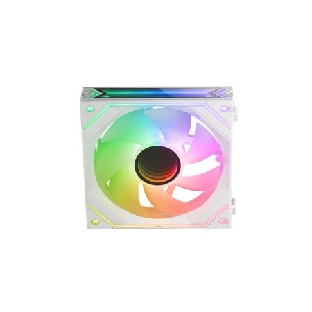 Ventilador caja mars gaming mf - linkfinity argb 2x120mm blanco