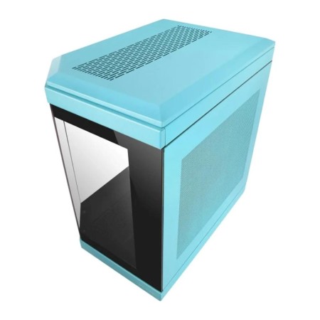 Caja ordenador mars gaming mc - 3t atx cristal templado azul