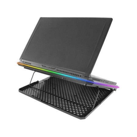 Soporte Refrigerante Mars Gaming MNBC13 para Portátiles hasta 17″/ Iluminación LED