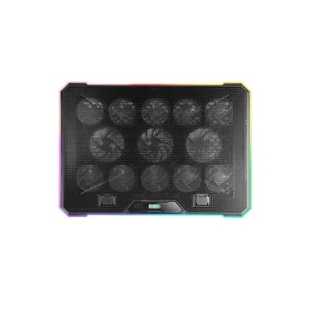 Soporte Refrigerante Mars Gaming MNBC13 para Portátiles hasta 17″/ Iluminación LED