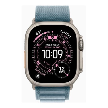 Smartwatch apple watch ultra 3 gps  cellular 49mm natural titanium case blue alpine loop -  m