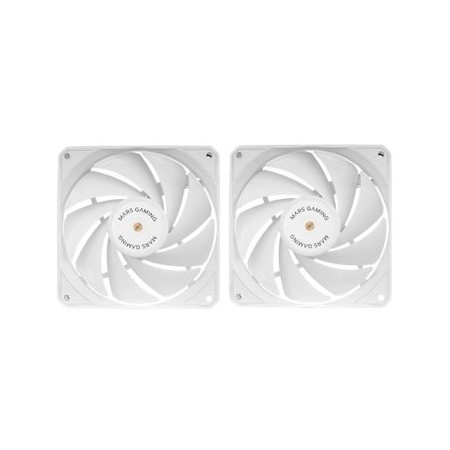 Pack 2 Ventiladores Mars Gaming MF-NCLX2/ 12cm