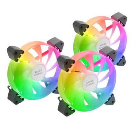 Pack 3 Ventiladores Mars Gaming MF-3A/ 12cm/ ARGB