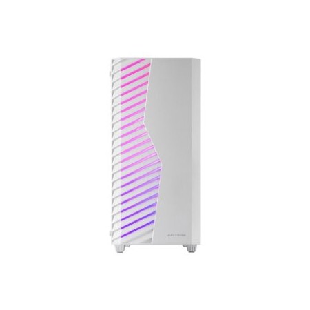 Caja ordenador mars gaming mcvolt atx argb cristal templado blanco