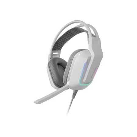 Auriculares Gaming con Micrófono Mars Gaming MH-Strike/ Jack 3.5/ USB/ Blancos
